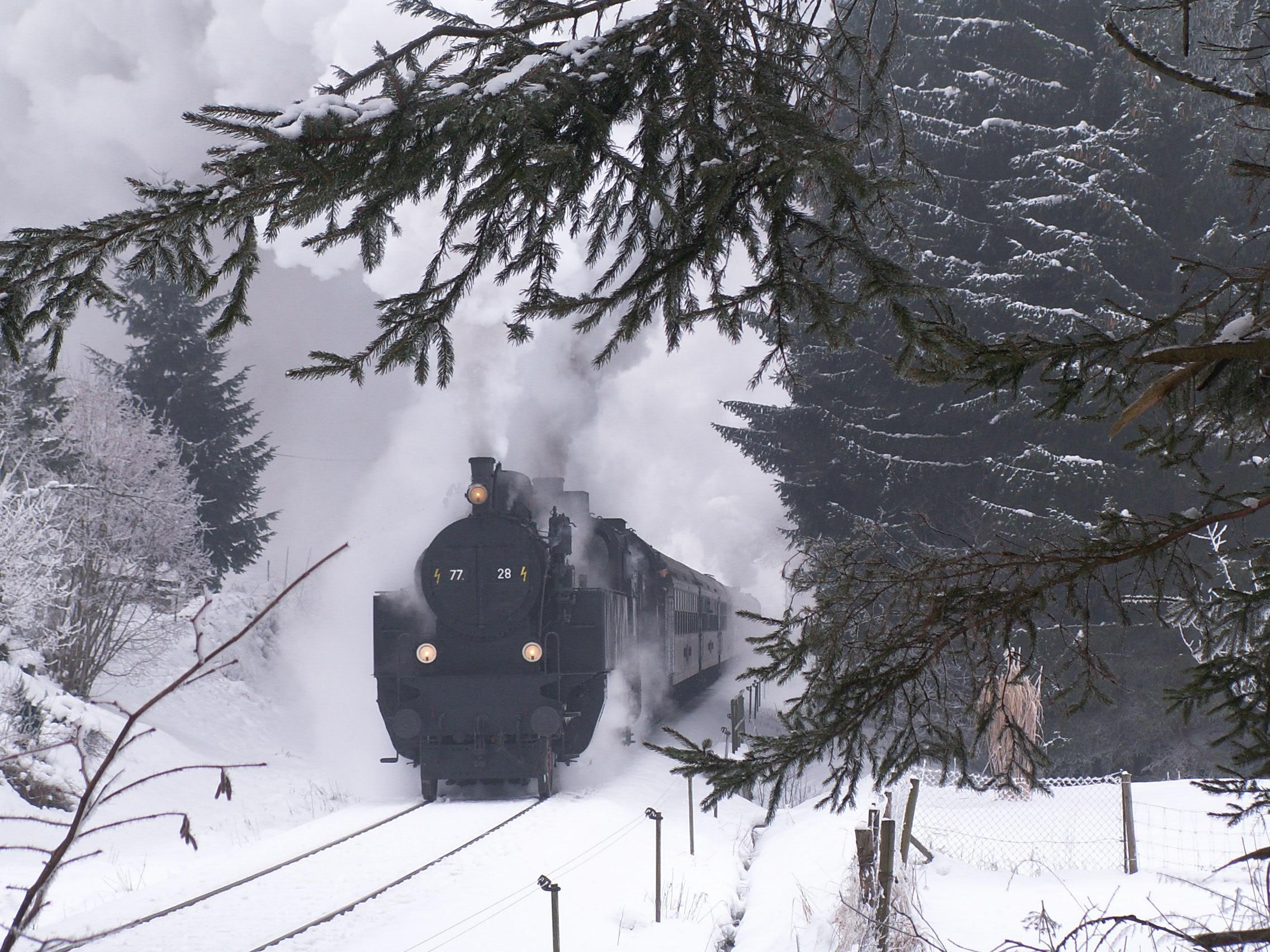 Bild: Dampfzugfahrt am 18. Dezember 2011