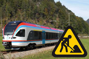 Bild: Schienenersatzverkehr zwischen Bad Reichenhall und Berchtesgaden / bus replacement service