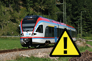 Bild: Zugang zu Bahnhof Bischofswiesen gesperrt
