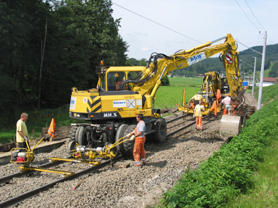 Bild: Schienenersatzverkehr zwischen Piding und Bad Reichenhall - 14. und 15. Mai 2011